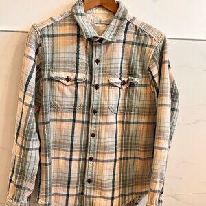 Plaid Button-Up Shirt